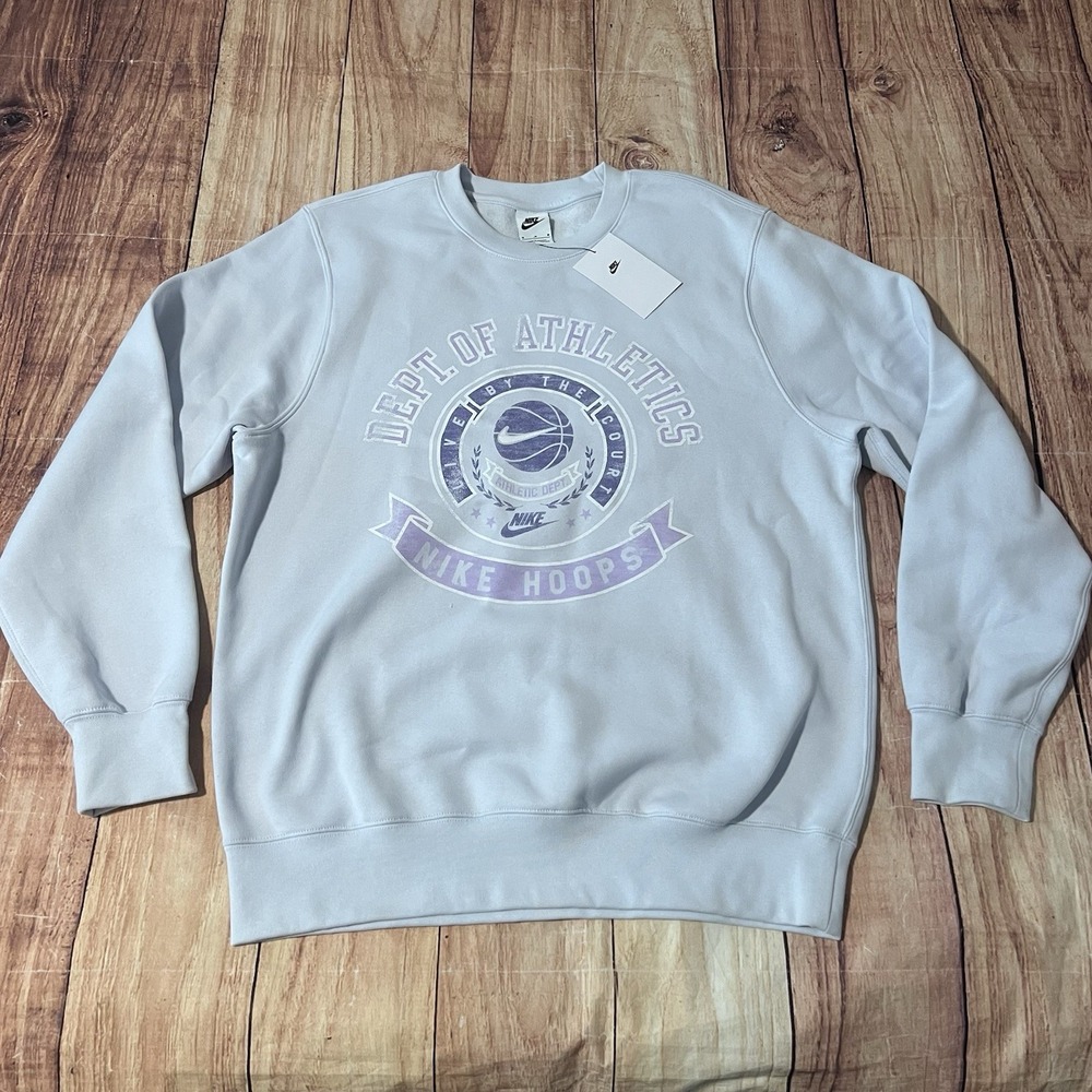 Nike Dept. of Athletics Unisex Fleece Crew Light Purple Size: Medium NWT